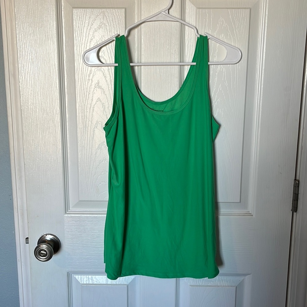 Green tank top